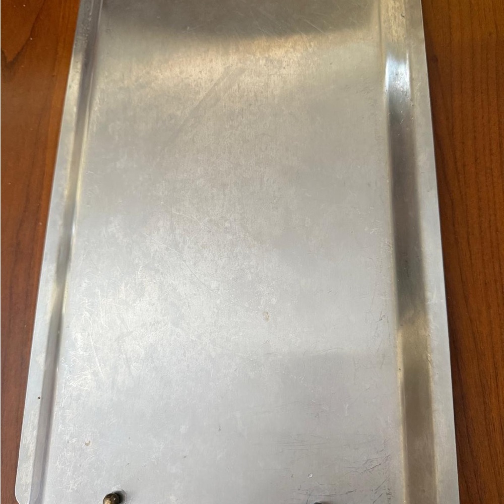 Silver Metal Serving Tray